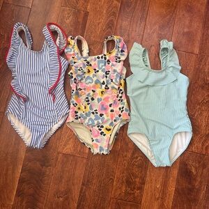 Cat & Jack Kids One Piece Swimsuit Set - Blue, Pink, Green